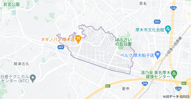 〒243-0036 神奈川県厚木市長谷の地図