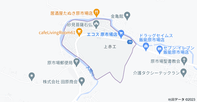 〒357-0125 埼玉県飯能市上赤工の地図