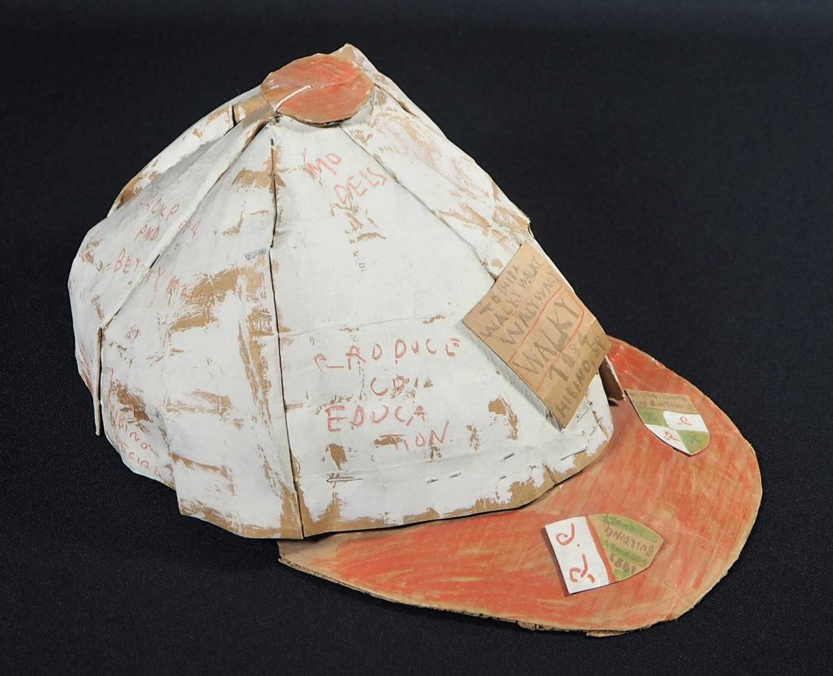 希少】日比野克彦 段ボールキャップ 真作保証 1984 TOSHIBA WALKY 段ボールアート 日本グラフィック展大賞、JACA展グラン・プリ受賞作家 の落札情報詳細| ヤフオク落札価格情報 オークフリー・スマートフォン版